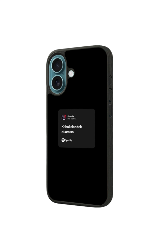 iPhone 16 Uyumlu Sarki Sozleri Tasarımlı Glossy Premium Kılıf