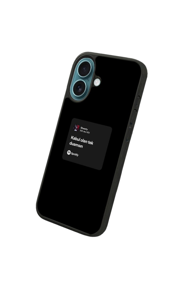 iPhone 16 Uyumlu Sarki Sozleri Tasarımlı Glossy Premium Kılıf