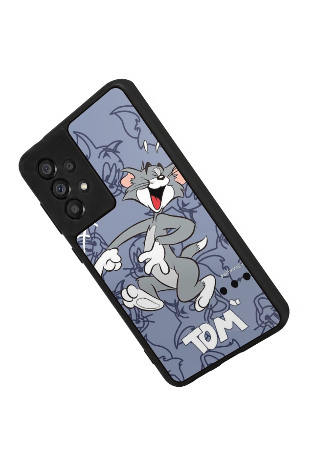Samsung Galaxy A73 Uyumlu Tom And Jerry Tasarımlı Glossy Premium Kılıf