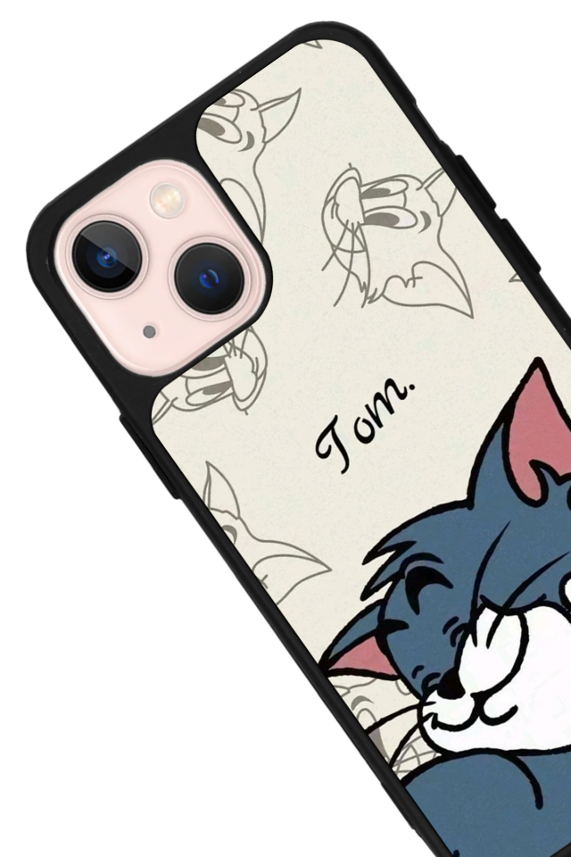 iPhone 14 Plus Uyumlu Tom And Jerry Tasarımlı Glossy Premium Kılıf