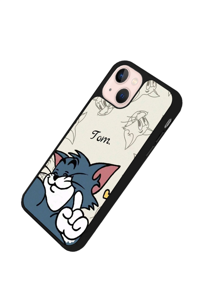 iPhone 14 Plus Uyumlu Tom And Jerry Tasarımlı Glossy Premium Kılıf