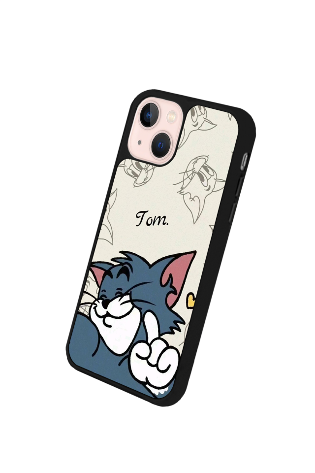 iPhone 14 Plus Uyumlu Tom And Jerry Tasarımlı Glossy Premium Kılıf