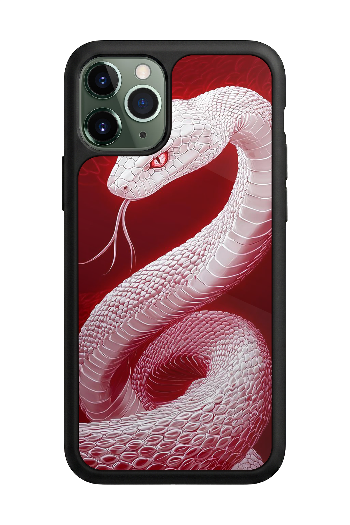 iPhone 11 Pro Max Uyumlu Yılan Tasarımlı Glossy Premium Kılıf