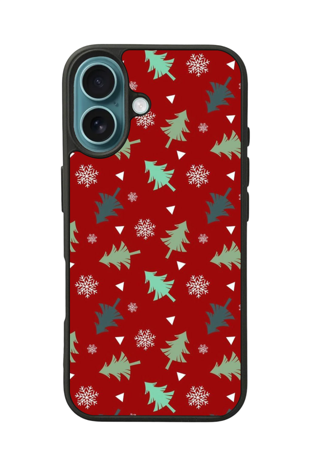 iPhone 16 Plus Uyumlu Yilbasi Christmas Tasarımlı Glossy Premium Kılıf