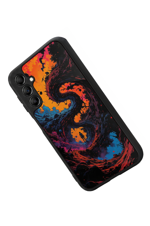 Samsung Galaxy A14 Uyumlu Abstract Tasarımlı Glossy Premium Kılıf