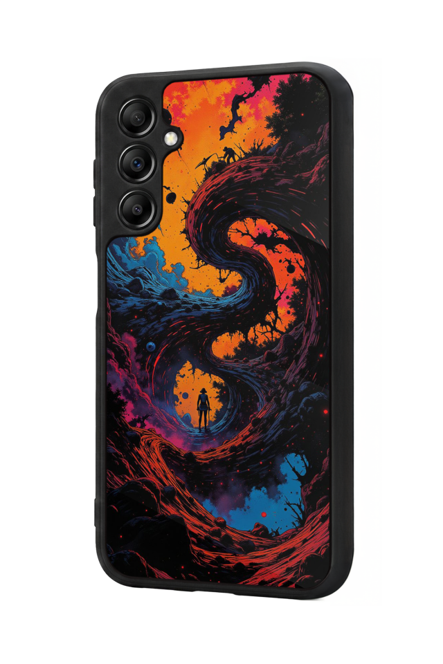 Samsung Galaxy A14 Uyumlu Abstract Tasarımlı Glossy Premium Kılıf