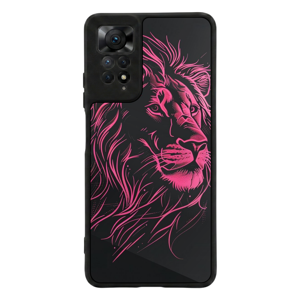 Xiaomi Redmi Note 12 Pro Uyumlu Aslan Tasarımlı Glossy Premium Kılıf