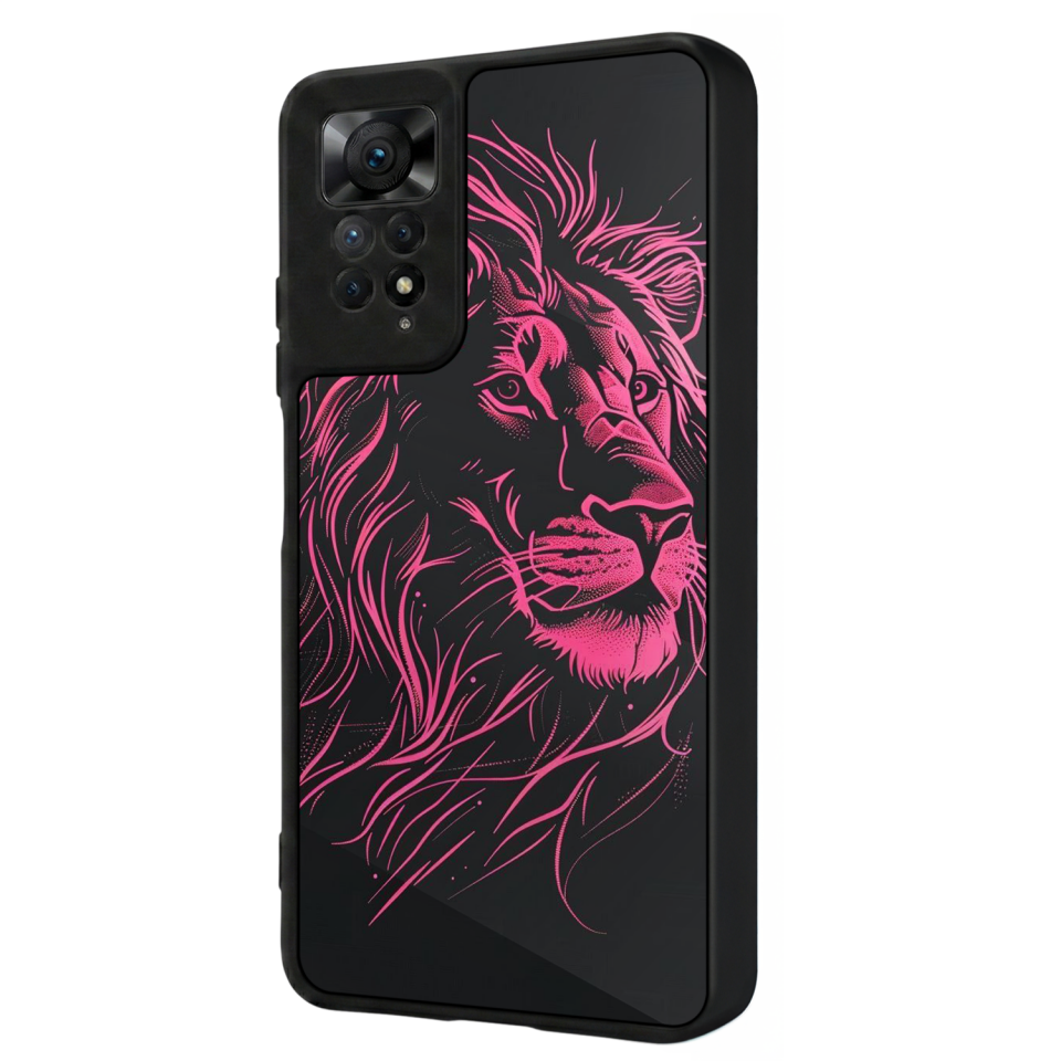 Xiaomi Redmi Note 12 Pro Uyumlu Aslan Tasarımlı Glossy Premium Kılıf