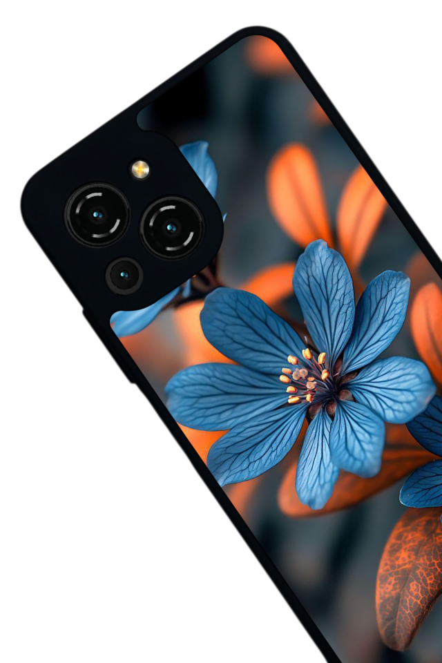 Reeder S23 Pro Max Uyumlu Cicek Tasarımlı Glossy Premium Kılıf