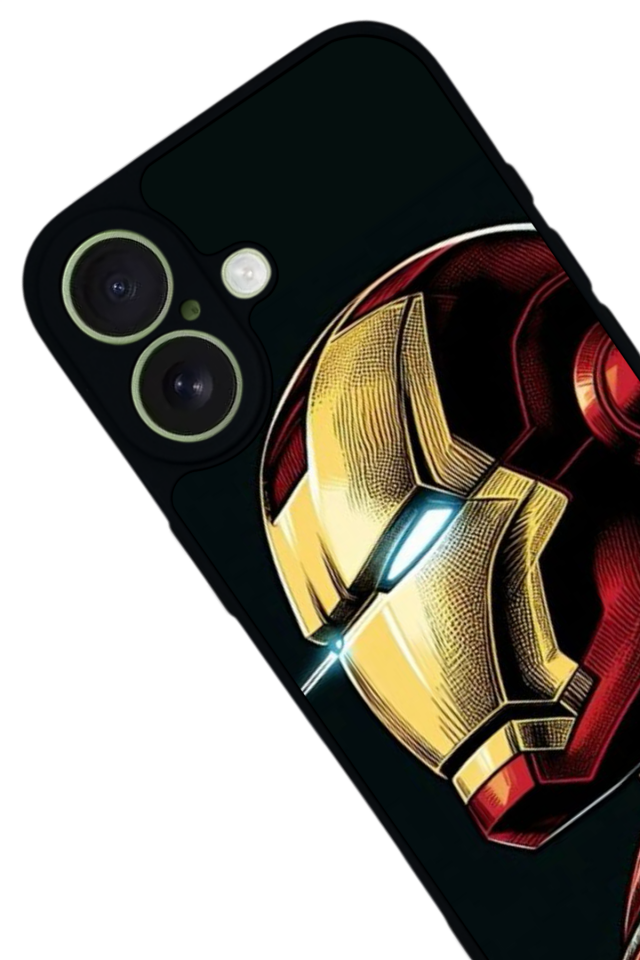 iPhone 17 Uyumlu  Iron Man ( Demir Adam ) Tasarımlı Glossy Premium Kılıf