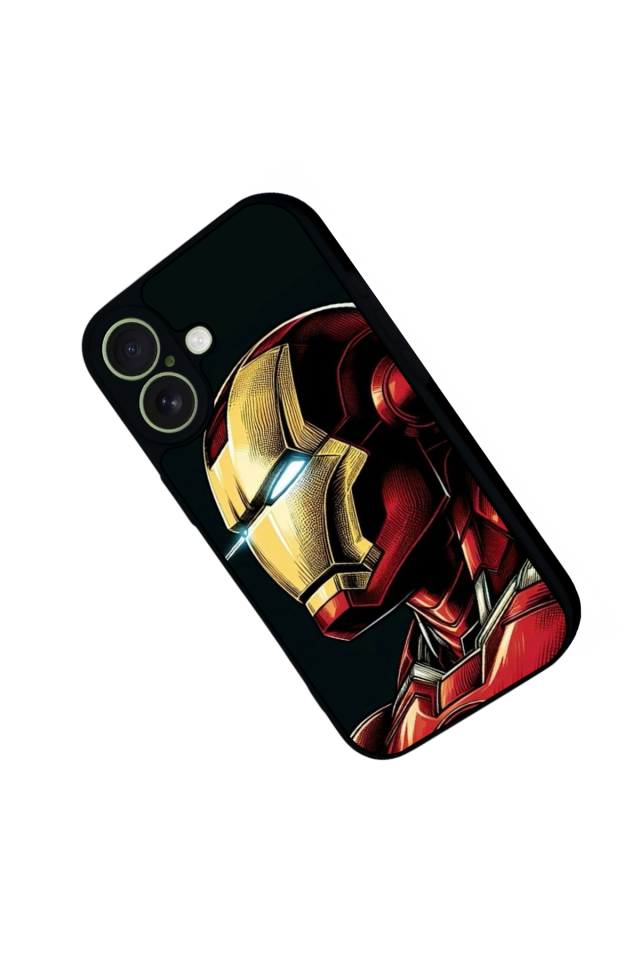 iPhone 17 Uyumlu  Iron Man ( Demir Adam ) Tasarımlı Glossy Premium Kılıf