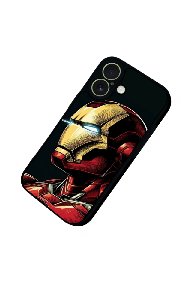 iPhone 17 Uyumlu  Iron Man ( Demir Adam ) Tasarımlı Glossy Premium Kılıf