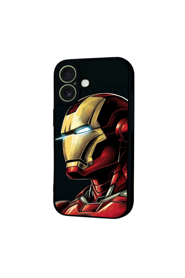 iPhone 17 Uyumlu  Iron Man ( Demir Adam ) Tasarımlı Glossy Premium Kılıf