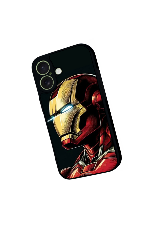 iPhone 17 Uyumlu  Iron Man ( Demir Adam ) Tasarımlı Glossy Premium Kılıf