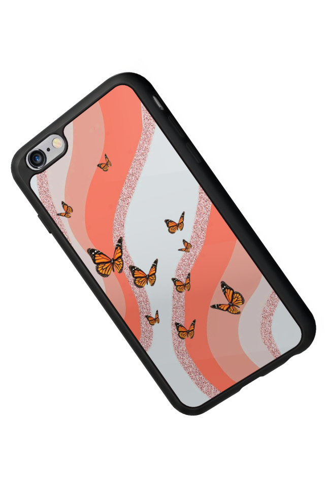 iPhone 6 Plus Uyumlu Kelebek Tasarımlı Glossy Premium Kılıf