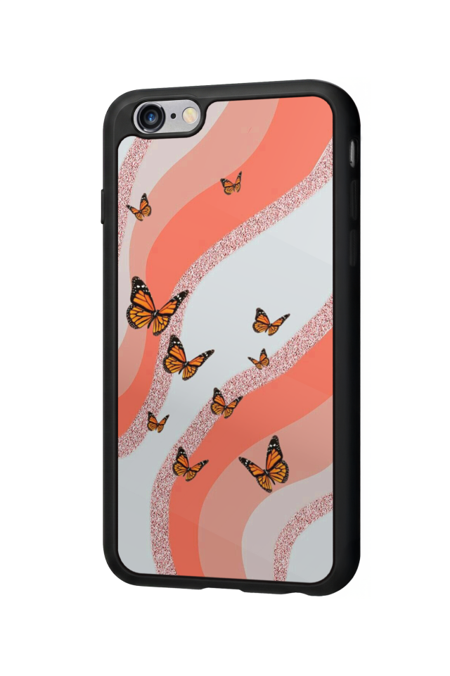 iPhone 6 Plus Uyumlu Kelebek Tasarımlı Glossy Premium Kılıf