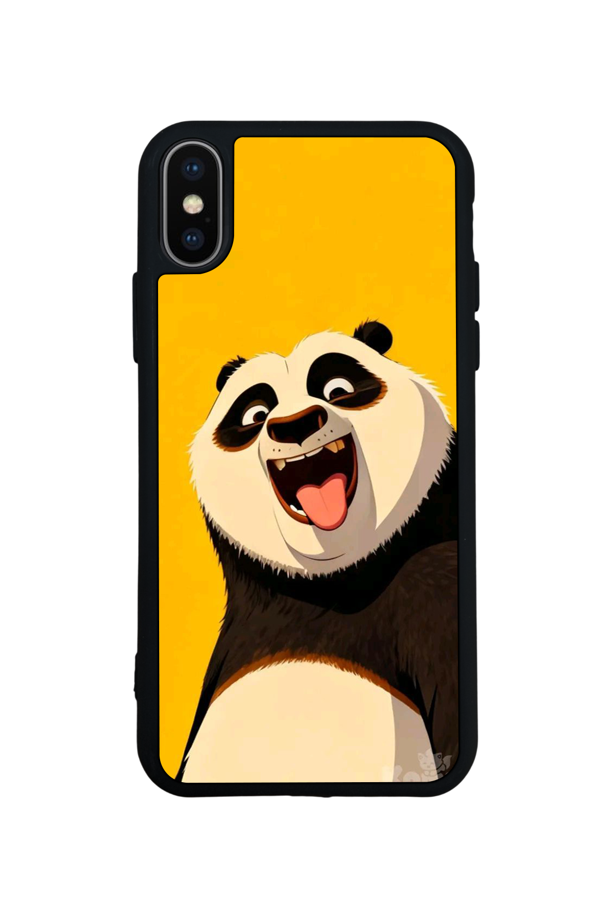 iPhone X/ XS Uyumlu Kung Fu Panda Tasarımlı Glossy Premium Kılıf