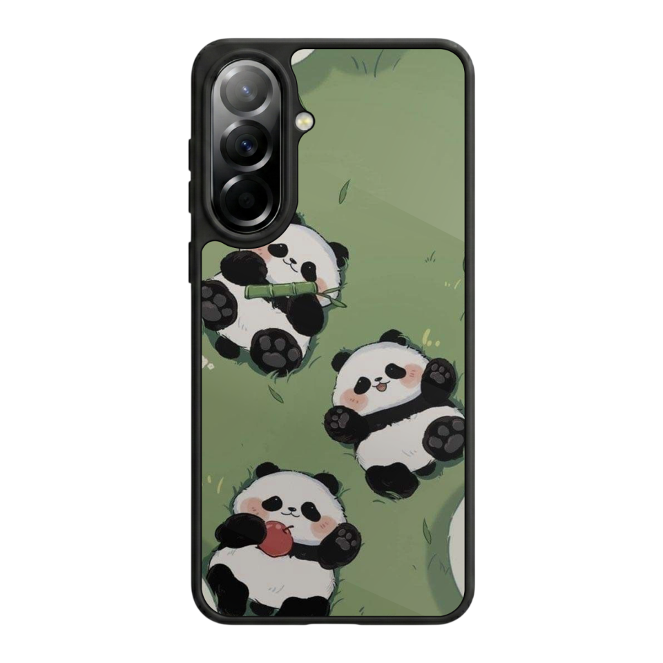 Samsung Galaxy A37 Uyumlu Panda Tasarımlı Glossy Premium Kılıf
