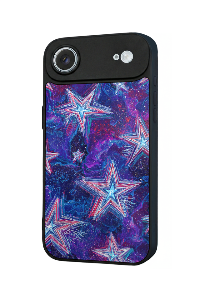 iPhone 17 Air Uyumlu Retro Yildizlar Tasarımlı Glossy Premium Kılıf