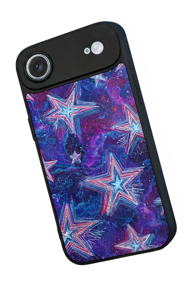 iPhone 17 Air Uyumlu Retro Yildizlar Tasarımlı Glossy Premium Kılıf