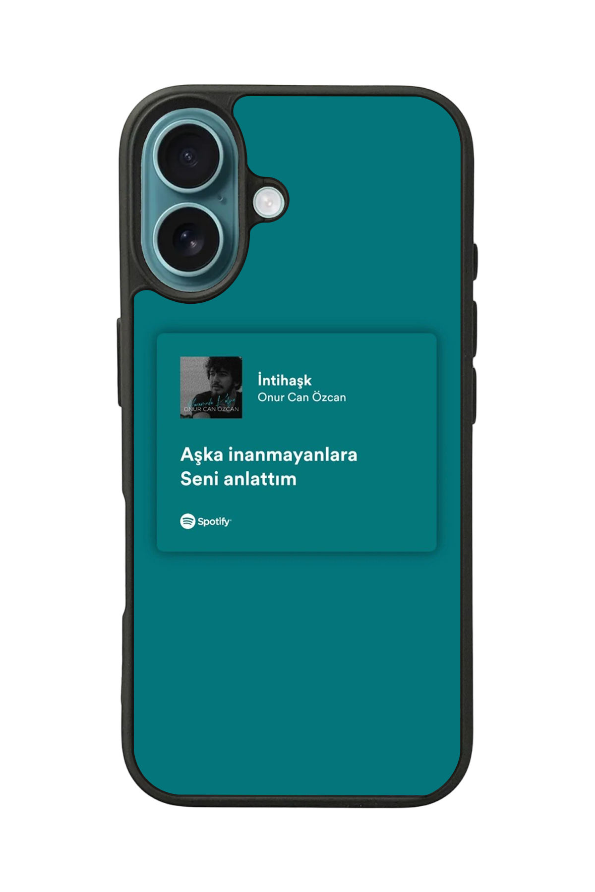 iPhone 16 Uyumlu Sarki Sozleri Tasarımlı Glossy Premium Kılıf
