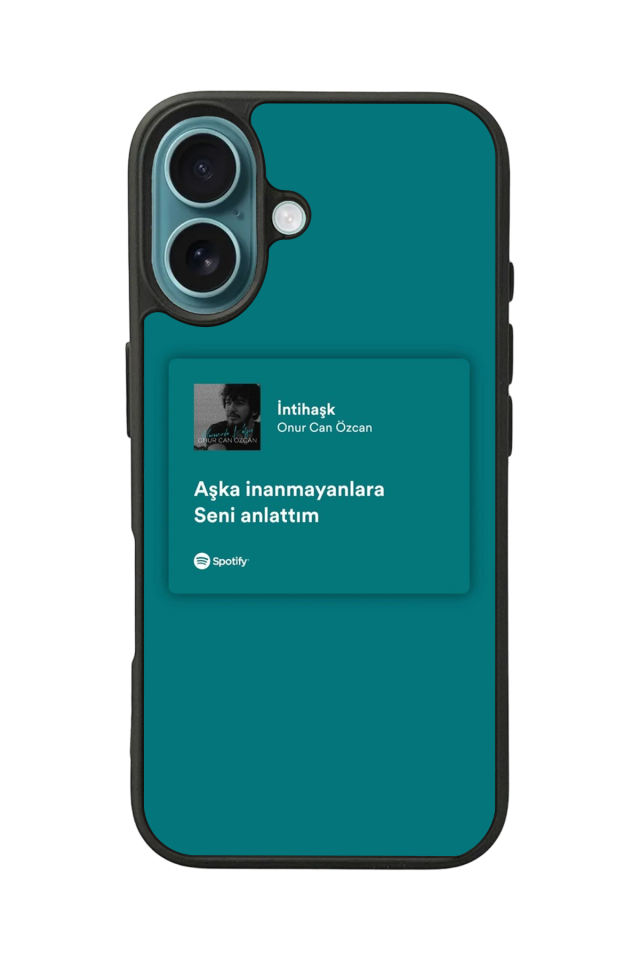 iPhone 16 Uyumlu Sarki Sozleri Tasarımlı Glossy Premium Kılıf