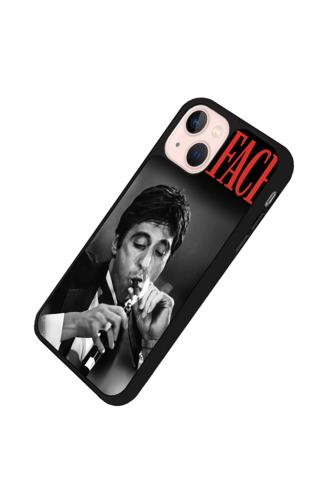 iPhone 15 Plus Uyumlu Scarface Tasarımlı Glossy Premium Kılıf