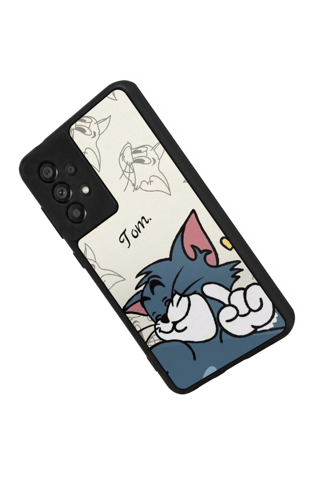 Samsung Galaxy A73 Uyumlu Tom And Jerry Tasarımlı Glossy Premium Kılıf