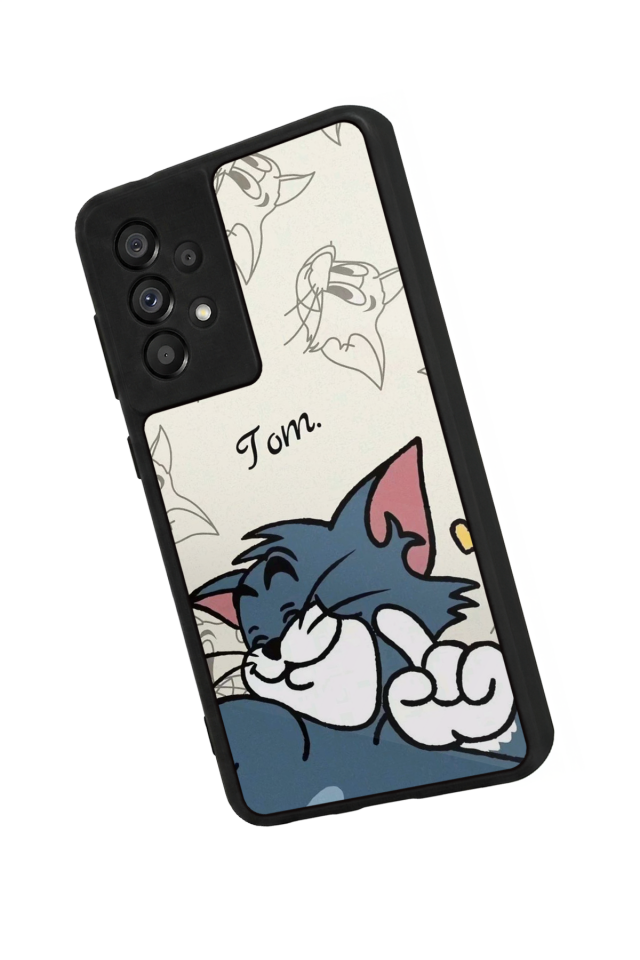 Samsung Galaxy A73 Uyumlu Tom And Jerry Tasarımlı Glossy Premium Kılıf