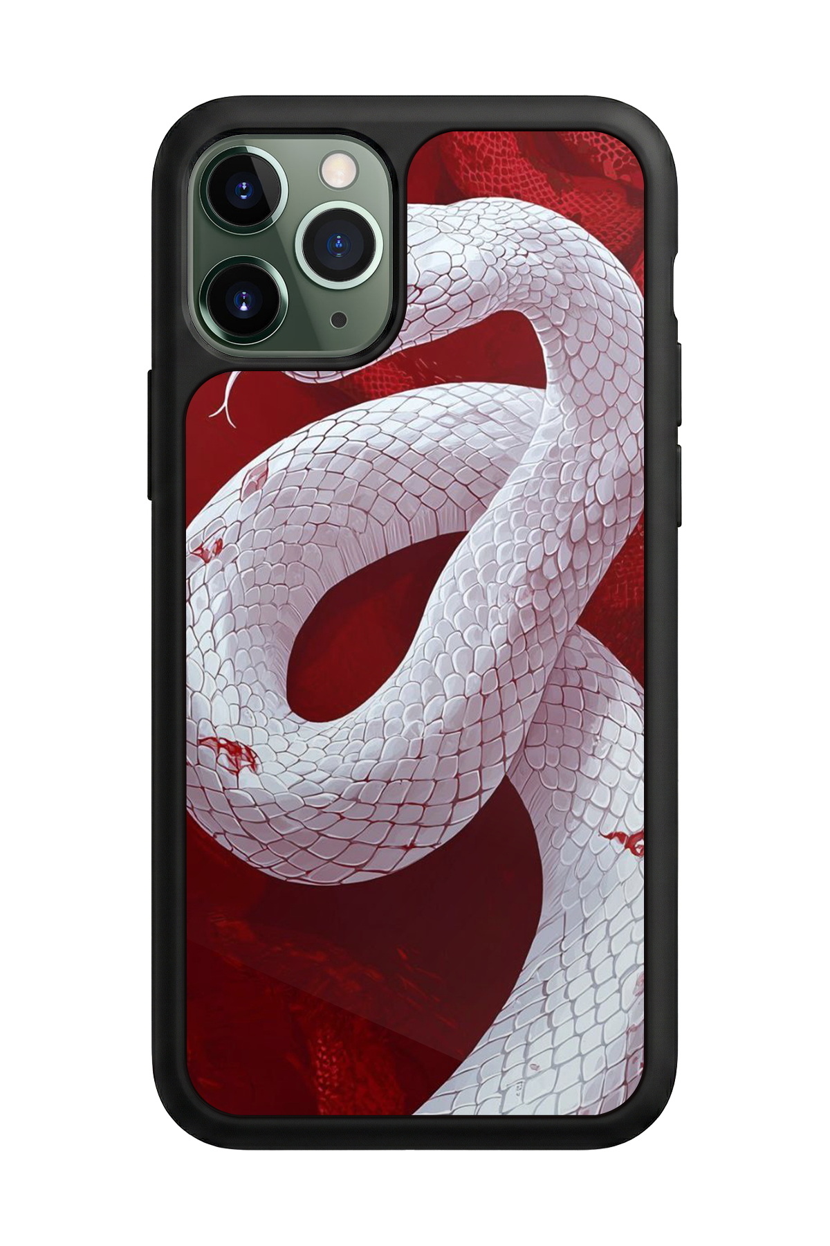 iPhone 11 Pro Max Uyumlu Yılan Tasarımlı Glossy Premium Kılıf