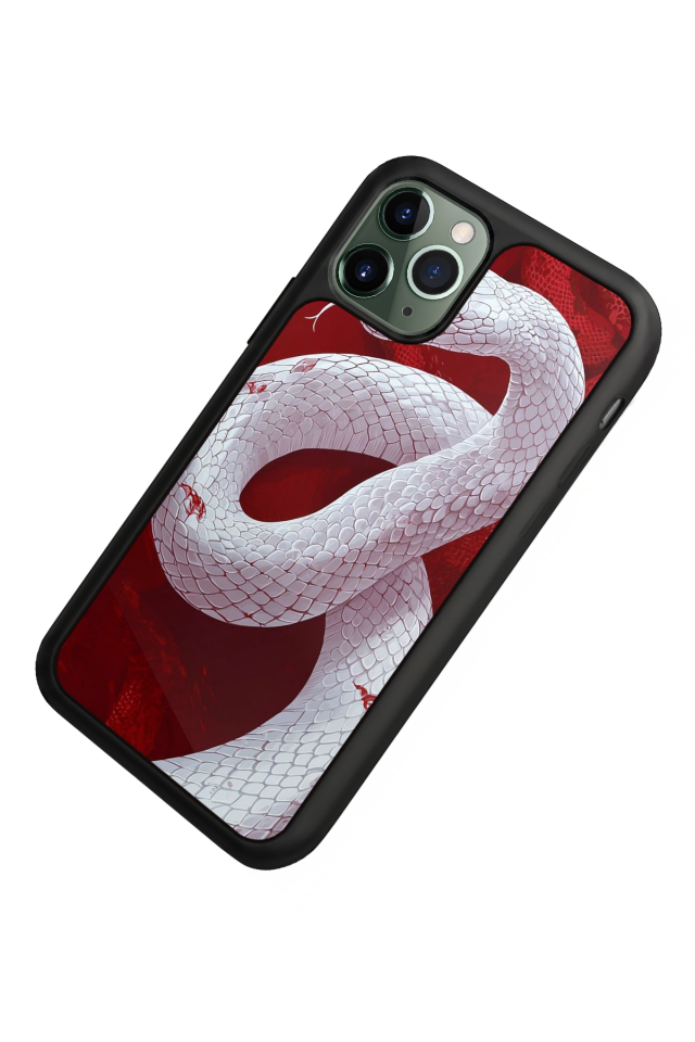 iPhone 11 Pro Max Uyumlu Yılan Tasarımlı Glossy Premium Kılıf