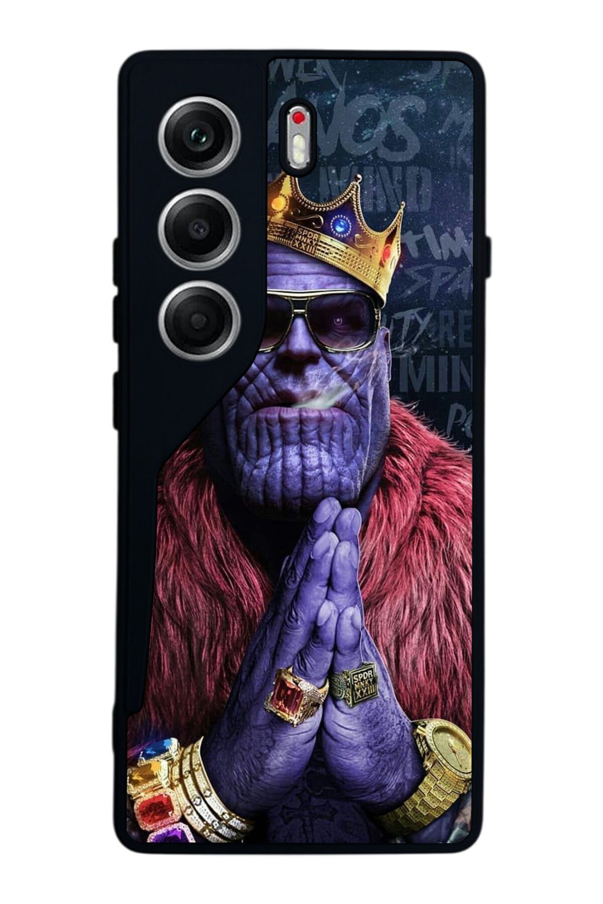Tecno Camon 40 Uyumlu Thanos Tasarımlı Glossy Premium Kılıf