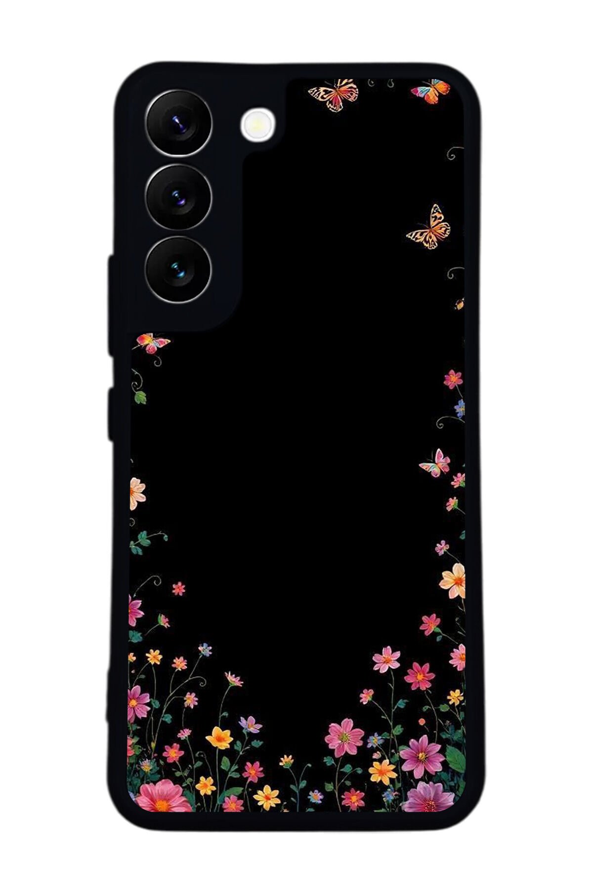 Samsung Galaxy S22 Uyumlu Floral Tasarımlı Glossy Premium Kılıf