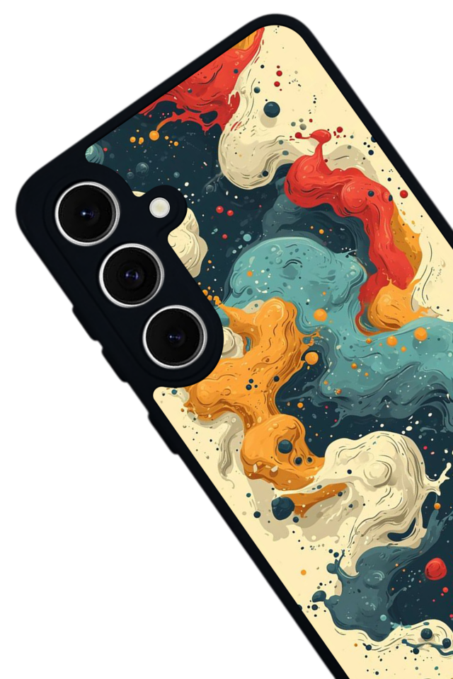 Samsung Galaxy S24 FE Uyumlu Abstract Tasarımlı Glossy Premium Kılıf