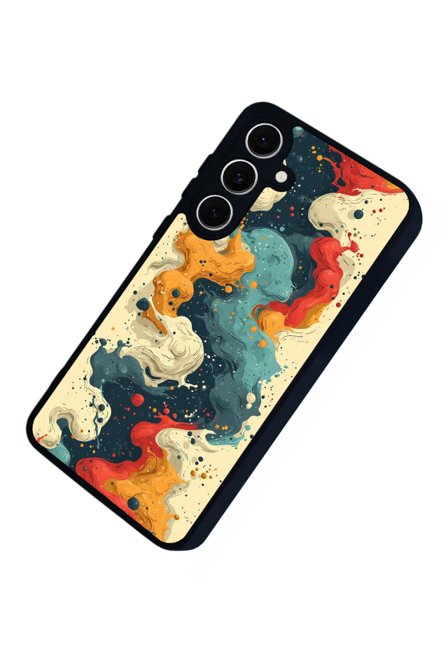 Samsung Galaxy S24 FE Uyumlu Abstract Tasarımlı Glossy Premium Kılıf