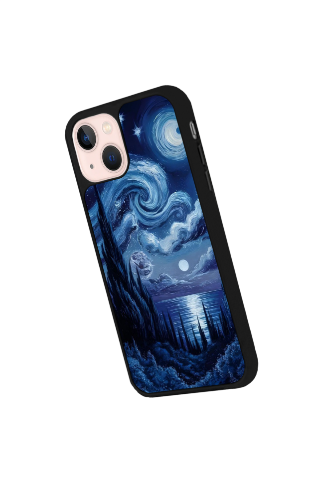 iPhone 13/14 Uyumlu Ay Tasarımlı Glossy Premium Kılıf