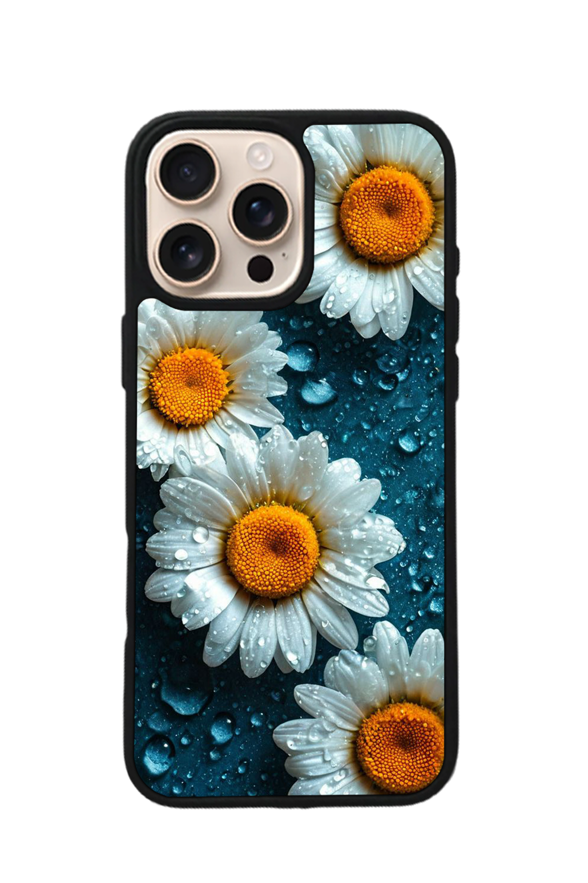 iPhone 15 Pro Max Uyumlu Cicek Tasarımlı Glossy Premium Kılıf