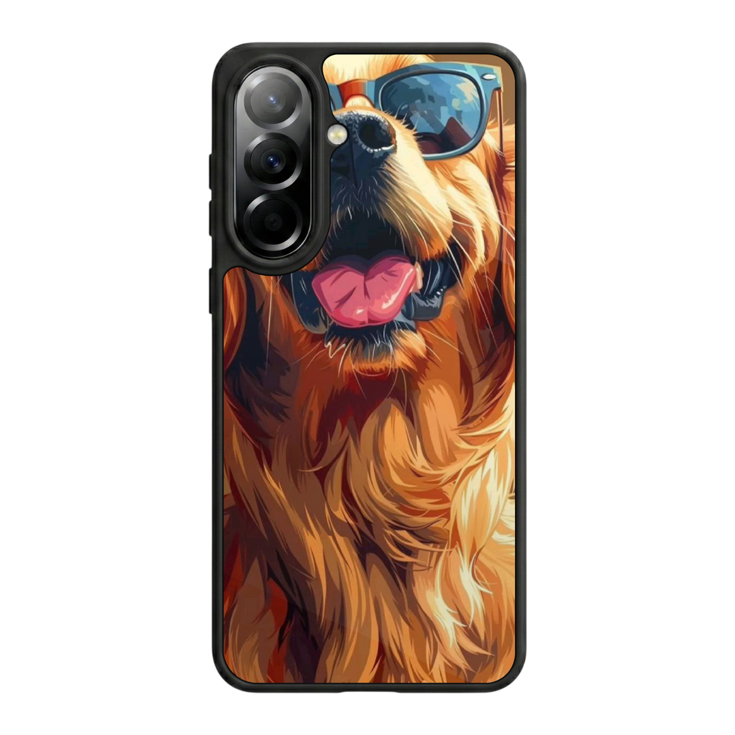 Samsung Galaxy A57 Uyumlu Golden Kopek Tasarımlı Glossy Premium Kılıf