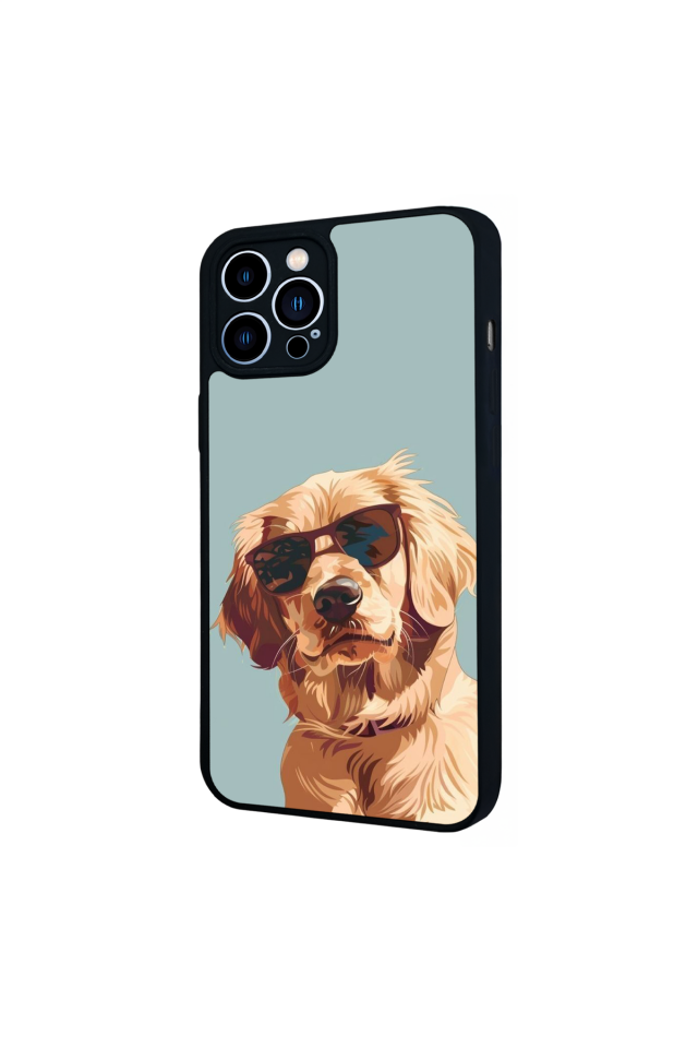 iPhone 12 Pro Max Uyumlu Golden Kopek Tasarımlı Glossy Premium Kılıf