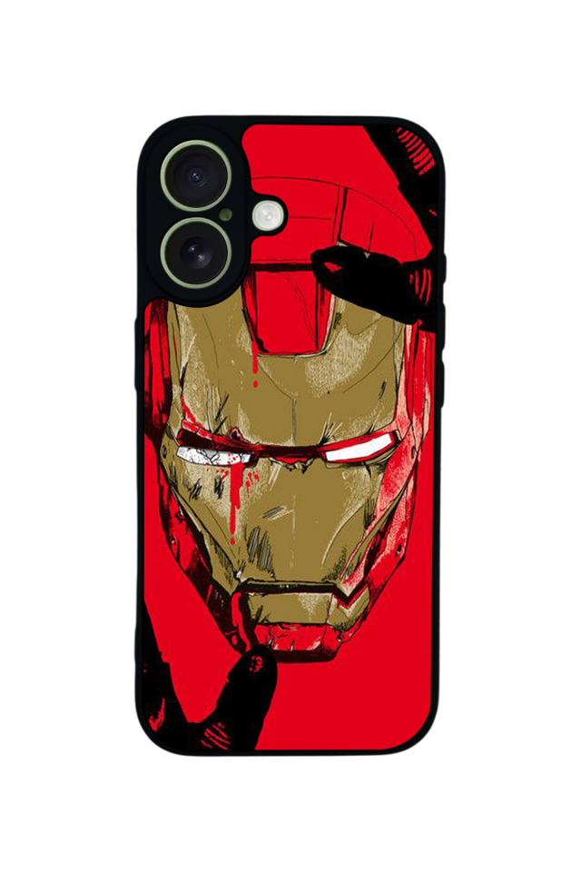 iPhone 17 Uyumlu  Iron Man ( Demir Adam ) Tasarımlı Glossy Premium Kılıf