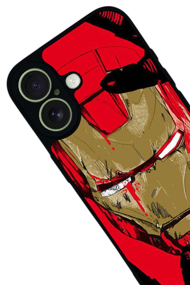 iPhone 17 Uyumlu  Iron Man ( Demir Adam ) Tasarımlı Glossy Premium Kılıf