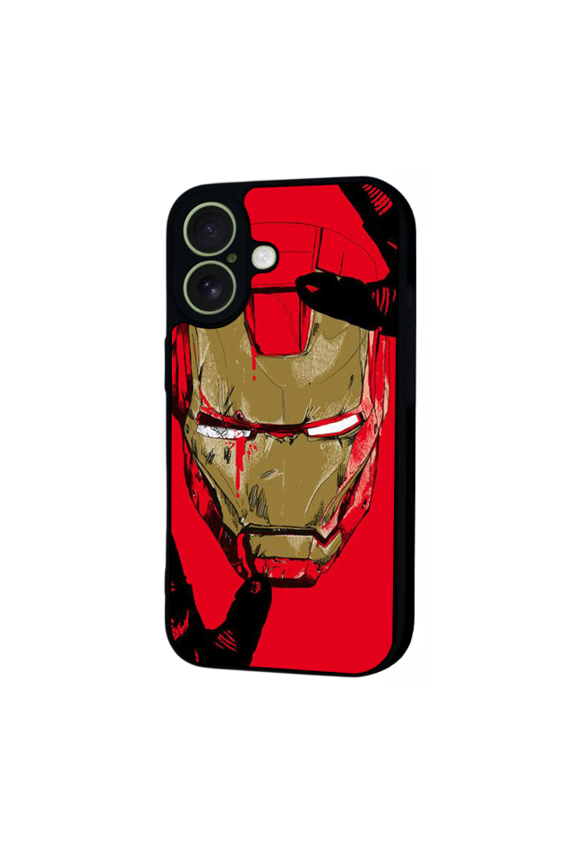 iPhone 17 Uyumlu  Iron Man ( Demir Adam ) Tasarımlı Glossy Premium Kılıf