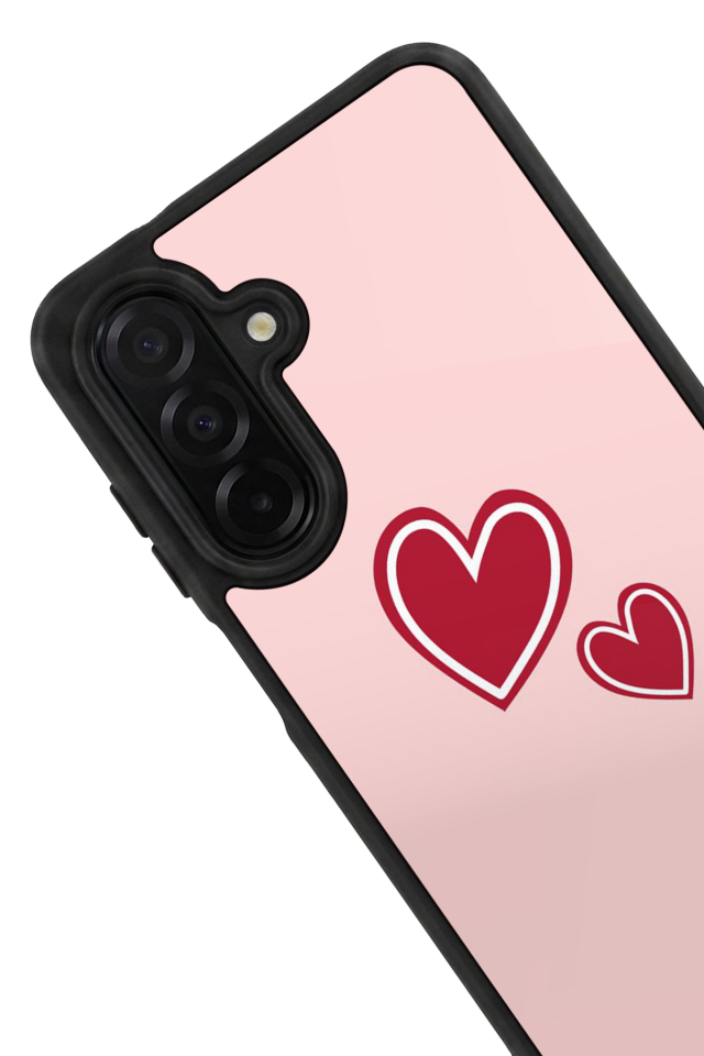 Samsung Galaxy A56 Uyumlu Kalp Love Tasarımlı Glossy Premium Kılıf