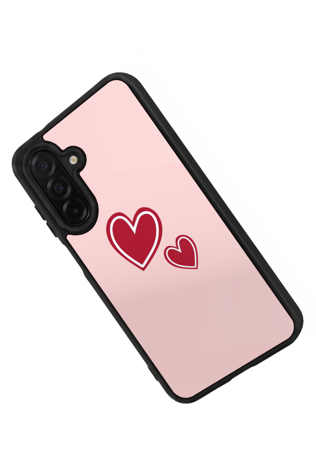 Samsung Galaxy A56 Uyumlu Kalp Love Tasarımlı Glossy Premium Kılıf