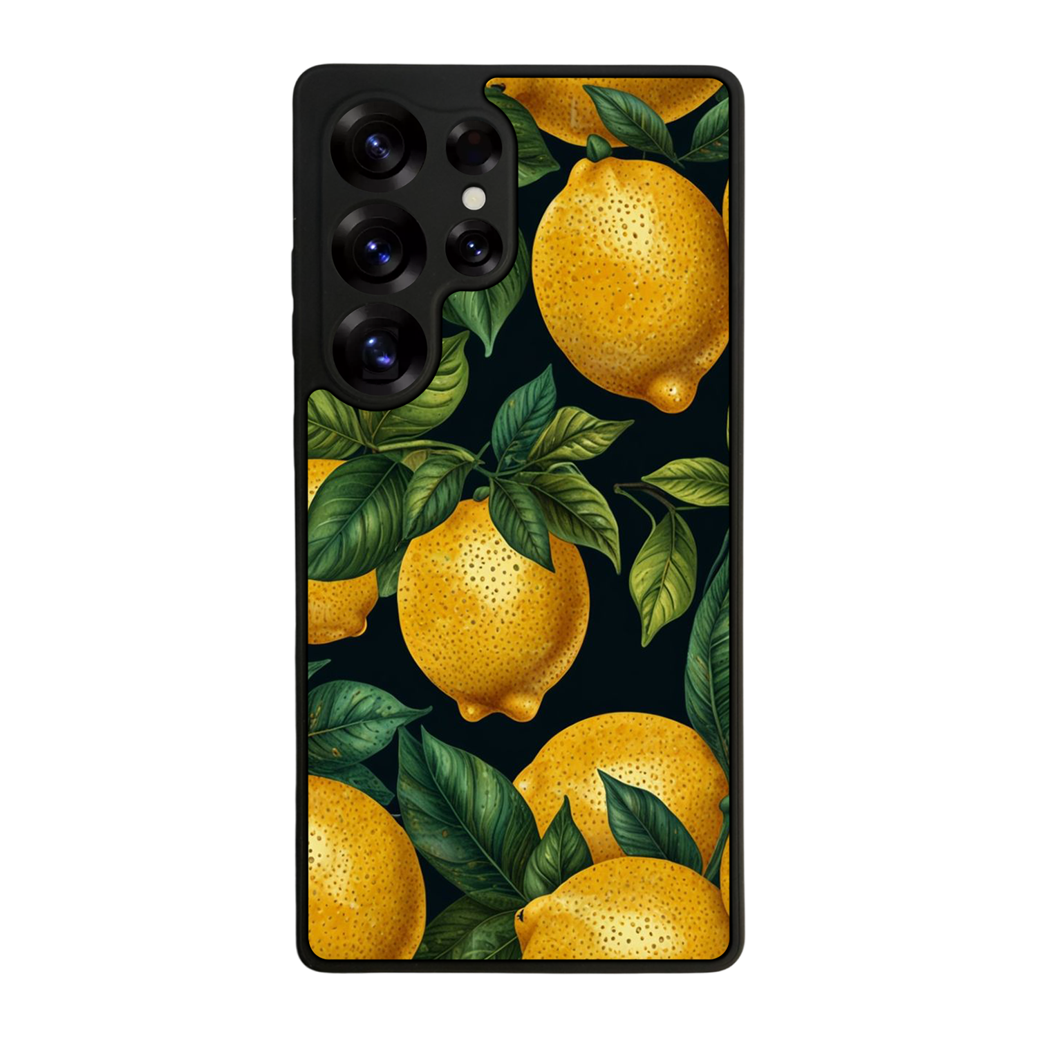 Samsung Galaxy S25 Ultra Uyumlu Limon Tasarımlı Glossy Premium Kılıf