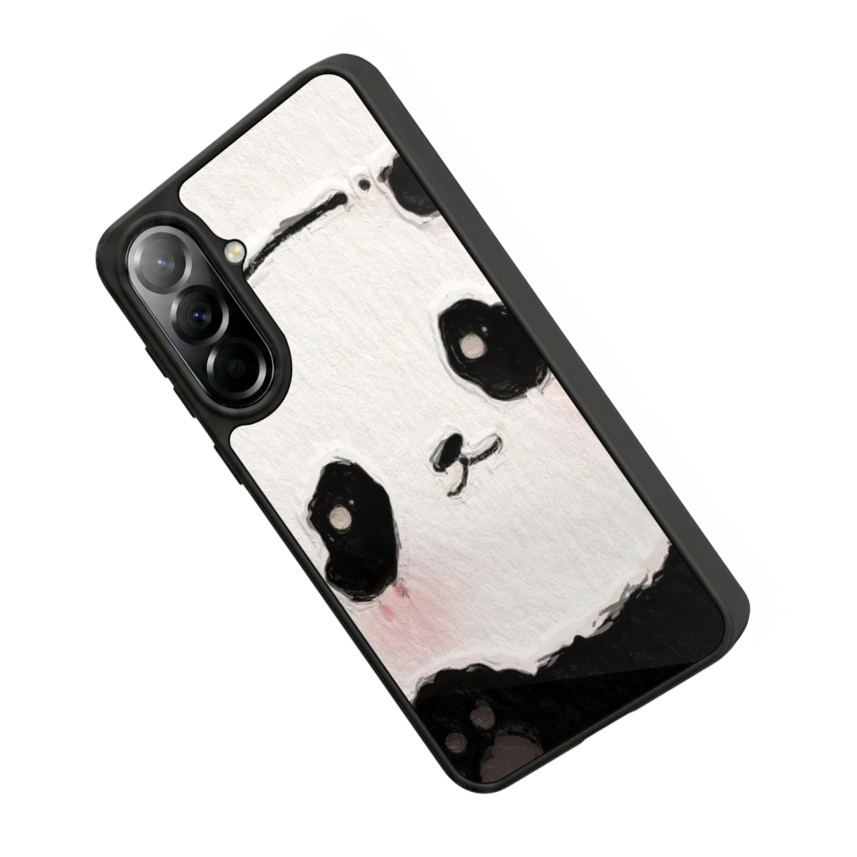 Samsung Galaxy A37 Uyumlu Panda Tasarımlı Glossy Premium Kılıf