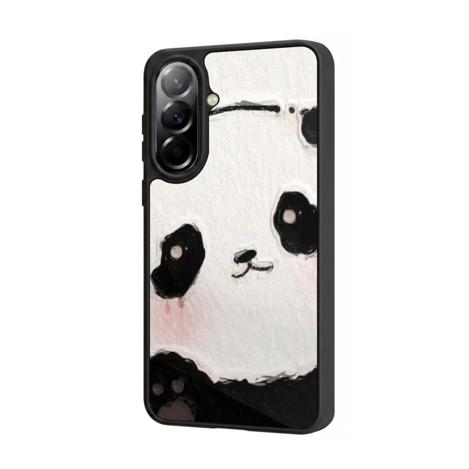 Samsung Galaxy A37 Uyumlu Panda Tasarımlı Glossy Premium Kılıf
