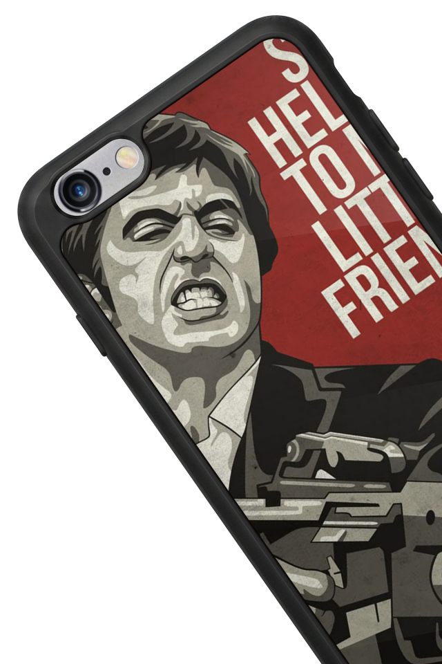 iPhone 6s Plus Uyumlu Scarface Tasarımlı Glossy Premium Kılıf