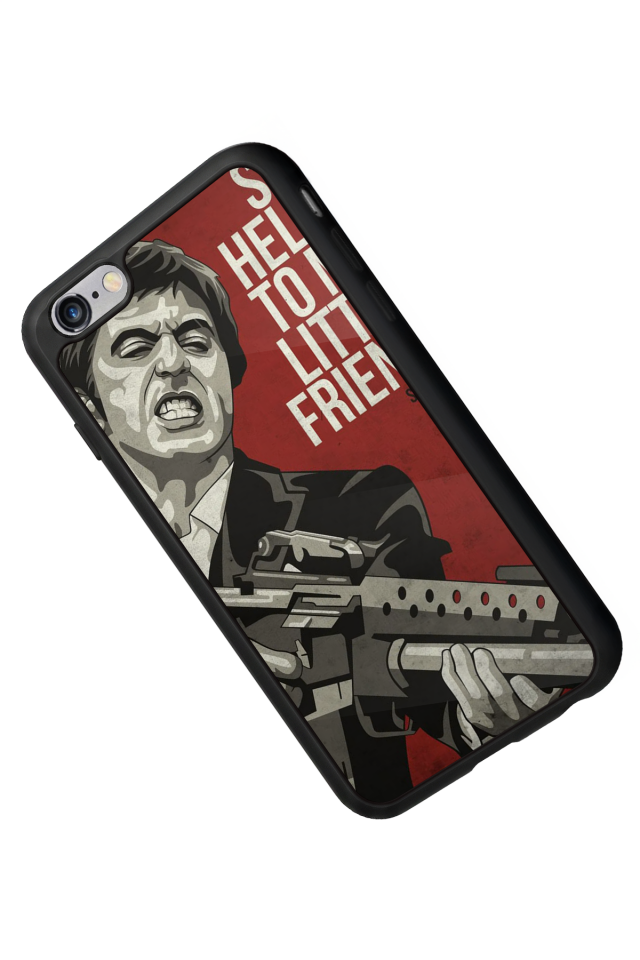 iPhone 6s Plus Uyumlu Scarface Tasarımlı Glossy Premium Kılıf