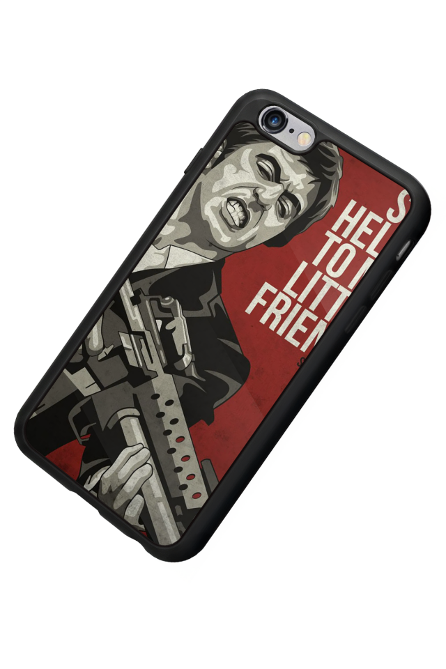 iPhone 6s Plus Uyumlu Scarface Tasarımlı Glossy Premium Kılıf